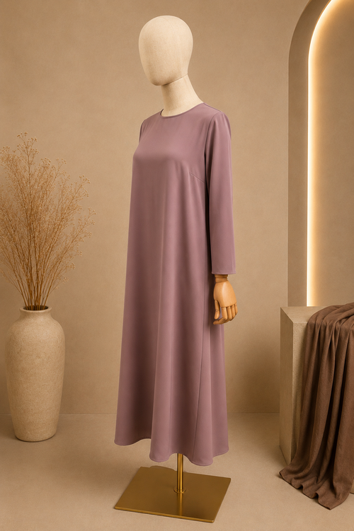 The Everyday Modest Abaya | Mauve Taupe